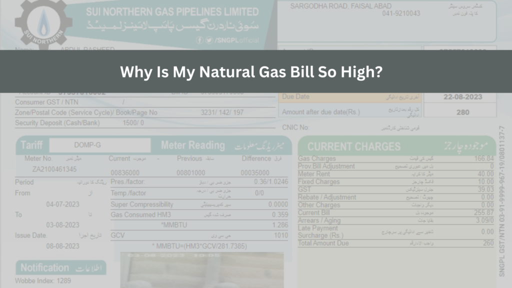 Natural Gas Bill